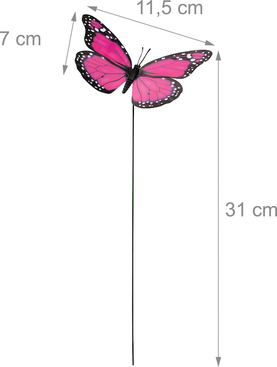Produktbild Relaxdays 72x Gartendeko-Schmetterling