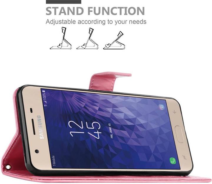 Produktbild Cadorabo Flower Book Cover (Samsung Galaxy J3 (2018))