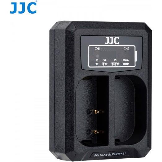 JJC Doppio caricatore USB per Panasonic BLF19 / BLK22 (Caricabatterie per fotocamere), Alimentatore fotocamera