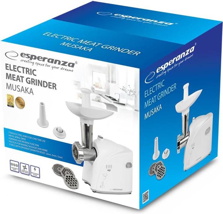 Immagine prodotto Esperanza EKM032 Tritacarne. Bianco 2200W