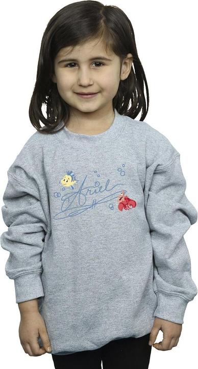 Actual product image Disney Girls The Little Mermaid Ariel Sweatshirt (104)
