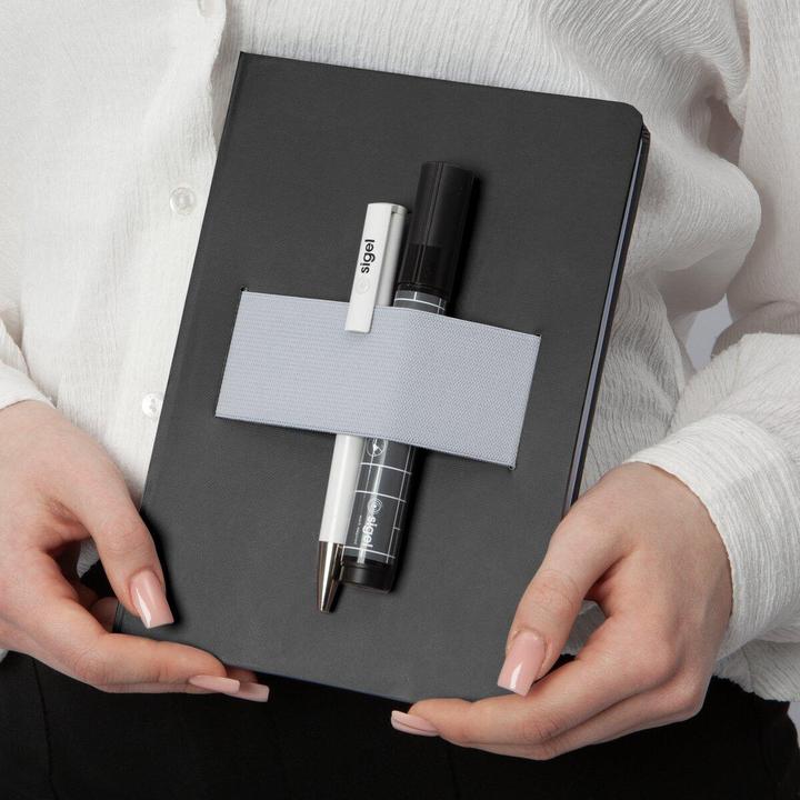 Immagine prodotto Sigel Notizbuch A5 Linescape dunkel-/hellgrau (A5, Righe, Copertina rigida)