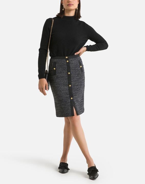 Actual product image Anne Weyburn Stand-up collar jumper (48)