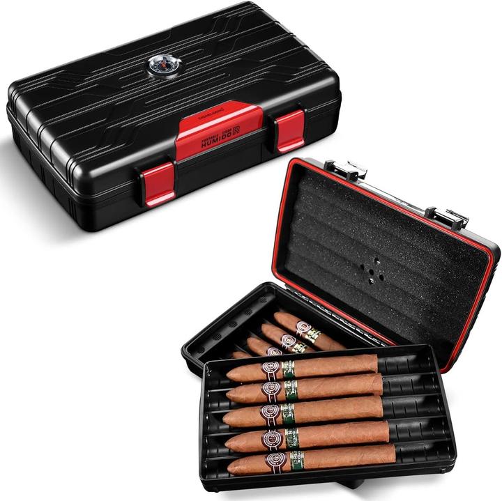 Produktbild Cigarloong Reise-Zigarren-Etui, Rot (10)