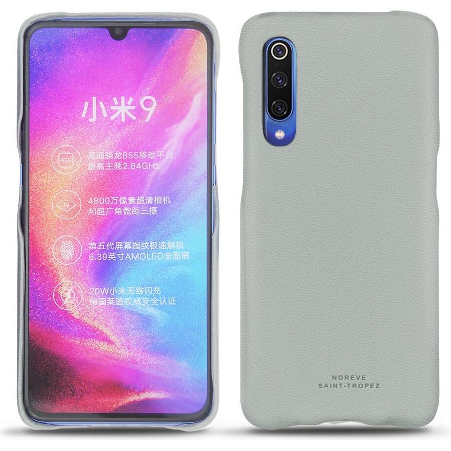 Noreve Lederschutzhülle (Xiaomi Mi 9), Smartphone Hülle, Grau