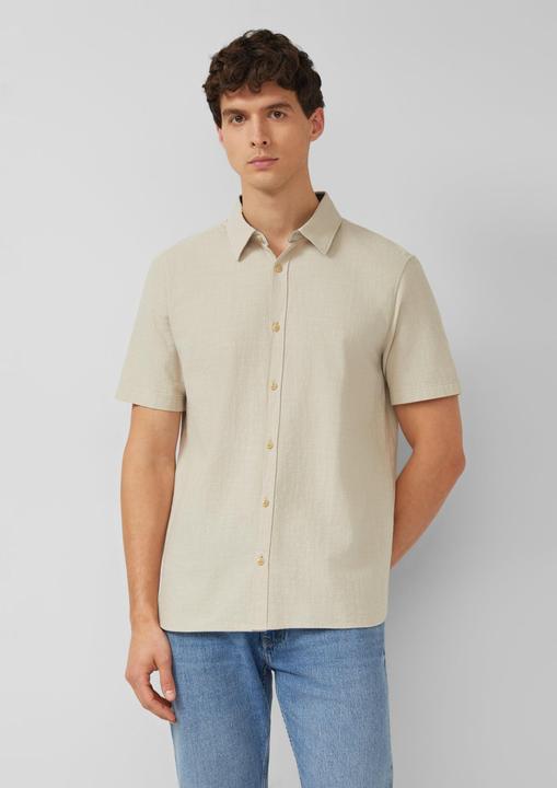 Immagine prodotto s.Oliver Regular Fit: Strukturiertes Kurzarmhemd aus Baumwolle (S)