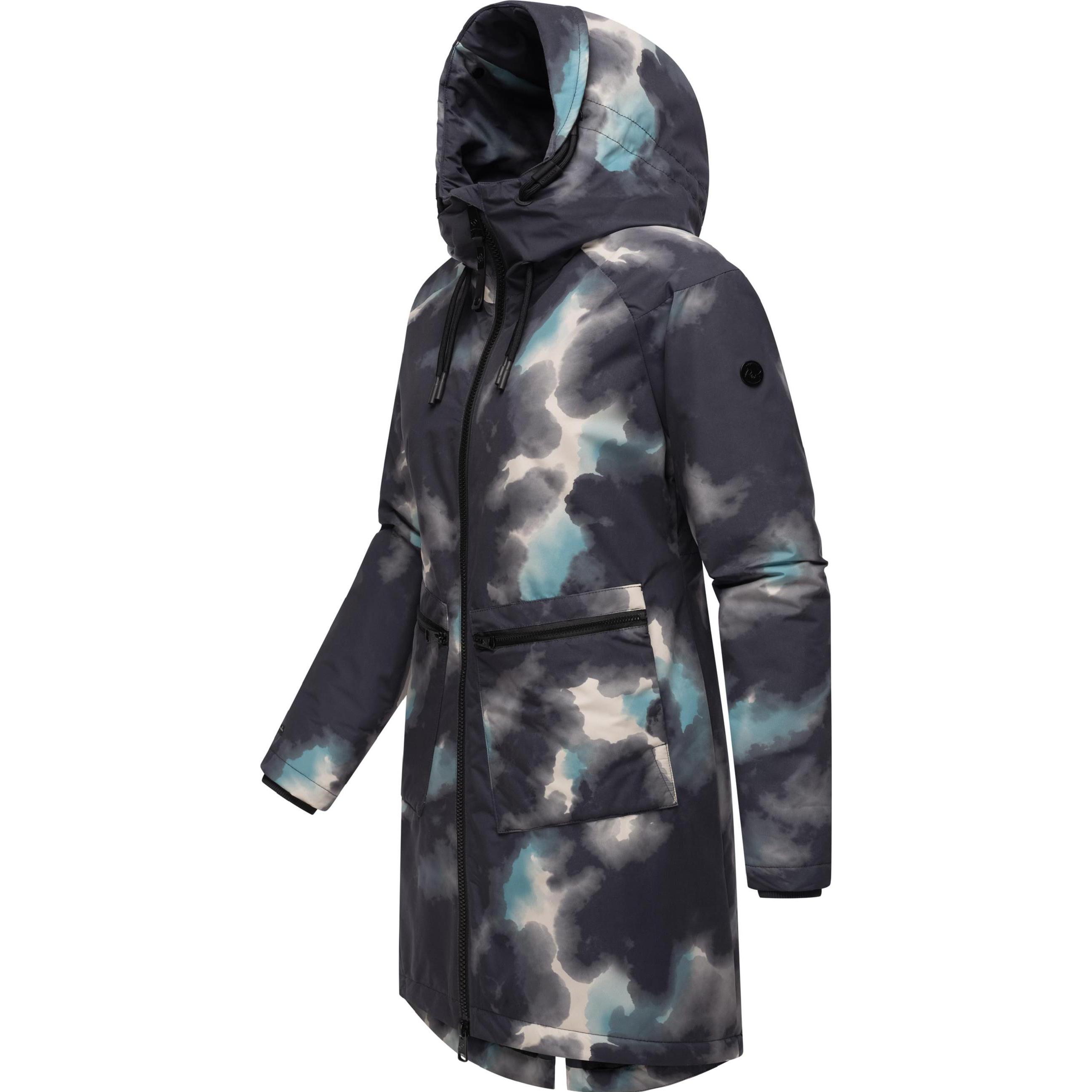 Thumbnail - Ragwear, Damen, Jacke, Holstic Print (XS), Schwarz, XS