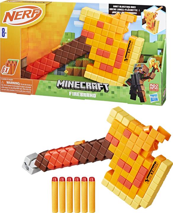Actual product image Hasbro Nerf Minecraft Feuerschwert