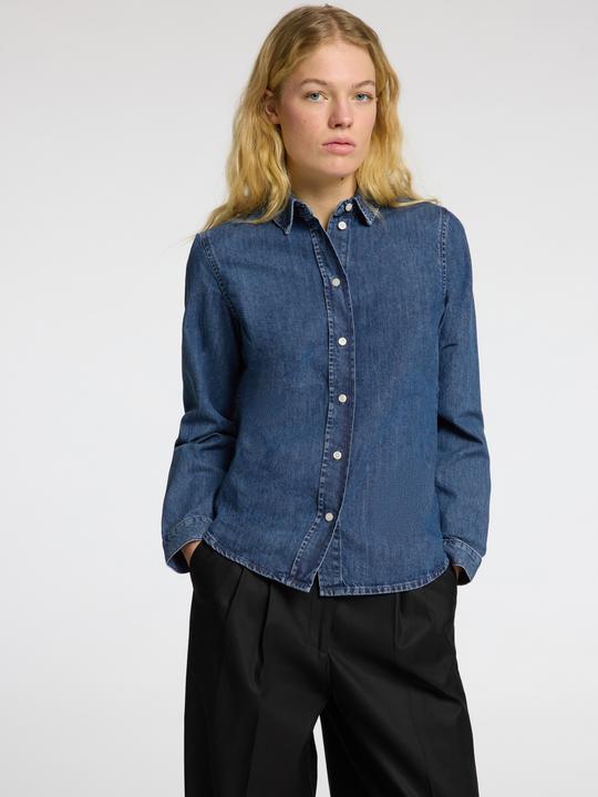 Produktbild Selected Körperbetontes Langarm Jeanshemd (38)