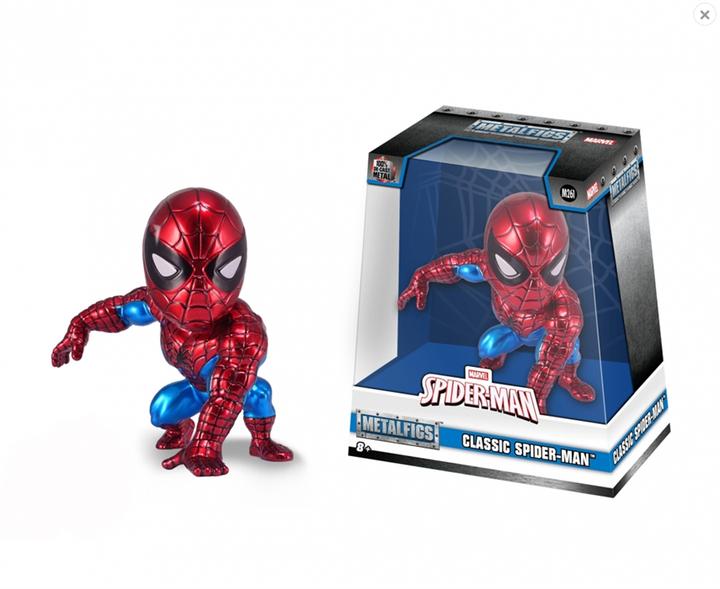 Actual product image Jada Marvel 4" Classic Spiderman Figure