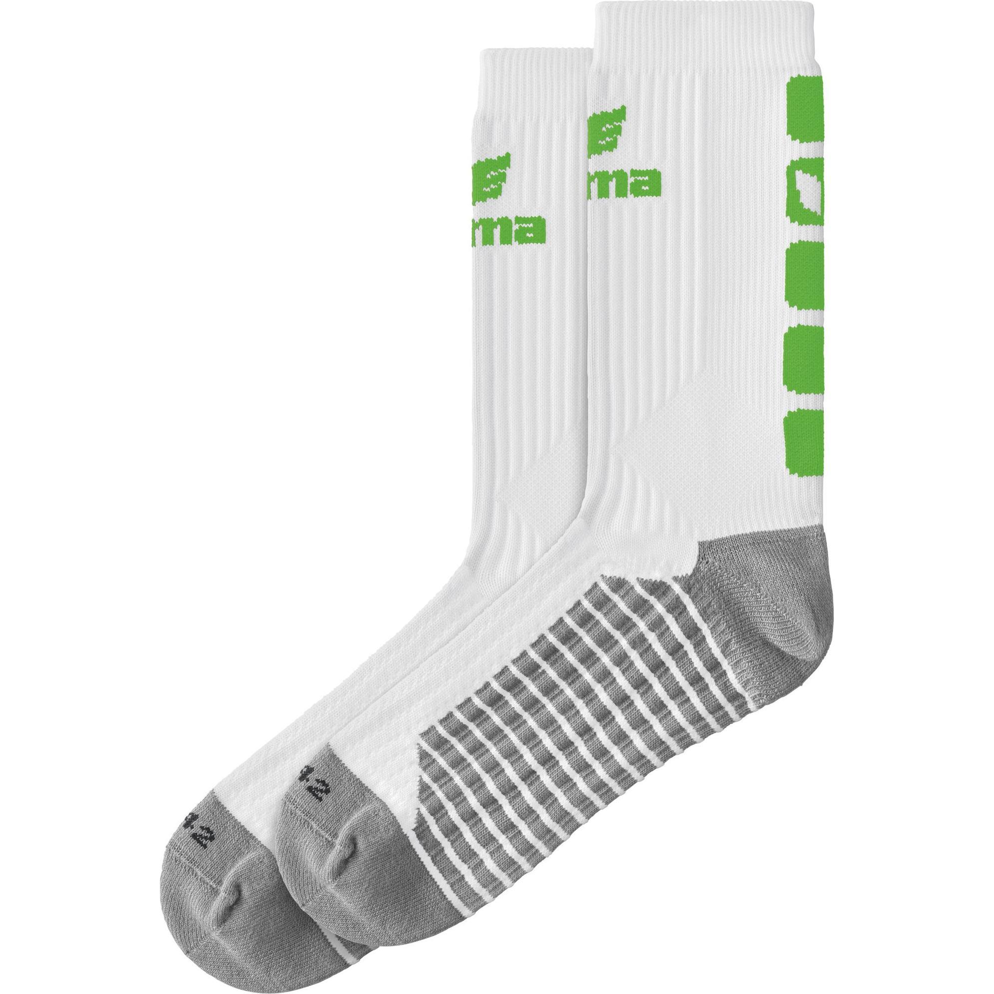 Erima, Damen, Sportsocken, Classic 5-C Socken (31 - 34, 39 - 42, 47 - 50, 43 - 46, 35 - 38), Weiss