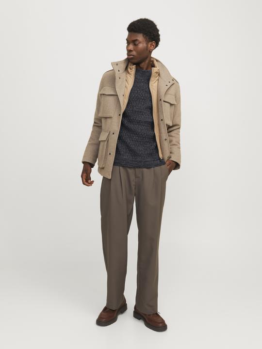 Actual product image Jack & Jones Plain knitted jumper with round neck Knitted jumper with round neck (XL)