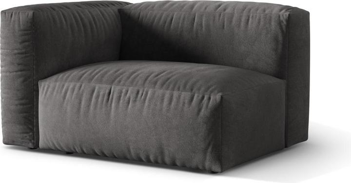 Image du produit Micadoni Chauffeuse Gauche, "Martina", 1 Place, 121x106x75 Fabriqué en Europe (Canapé modulaire, 1 place)