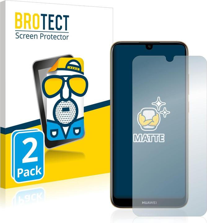 Produktbild BROTECT Entspiegelungs-Schutzfolie Displayschutz Matt (2 Stück, Huawei Y6 (2019))