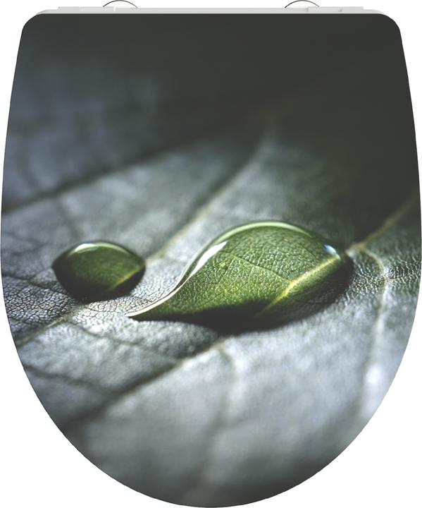 Actual product image Schütte Duroplast toilet seat RAINDROP soft-close mechanism Quick Release 82583 Floral