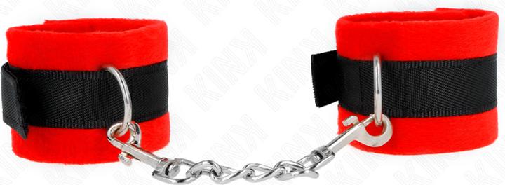 Image du produit Kink Beginner Poignets Fourrure Noir-Rouge 30 X 7 cm