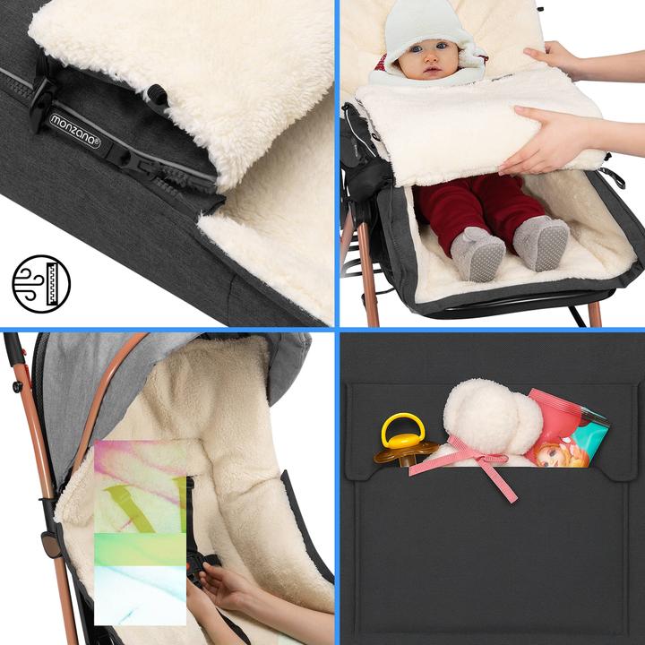 Actual product image Monzana Baby footmuff