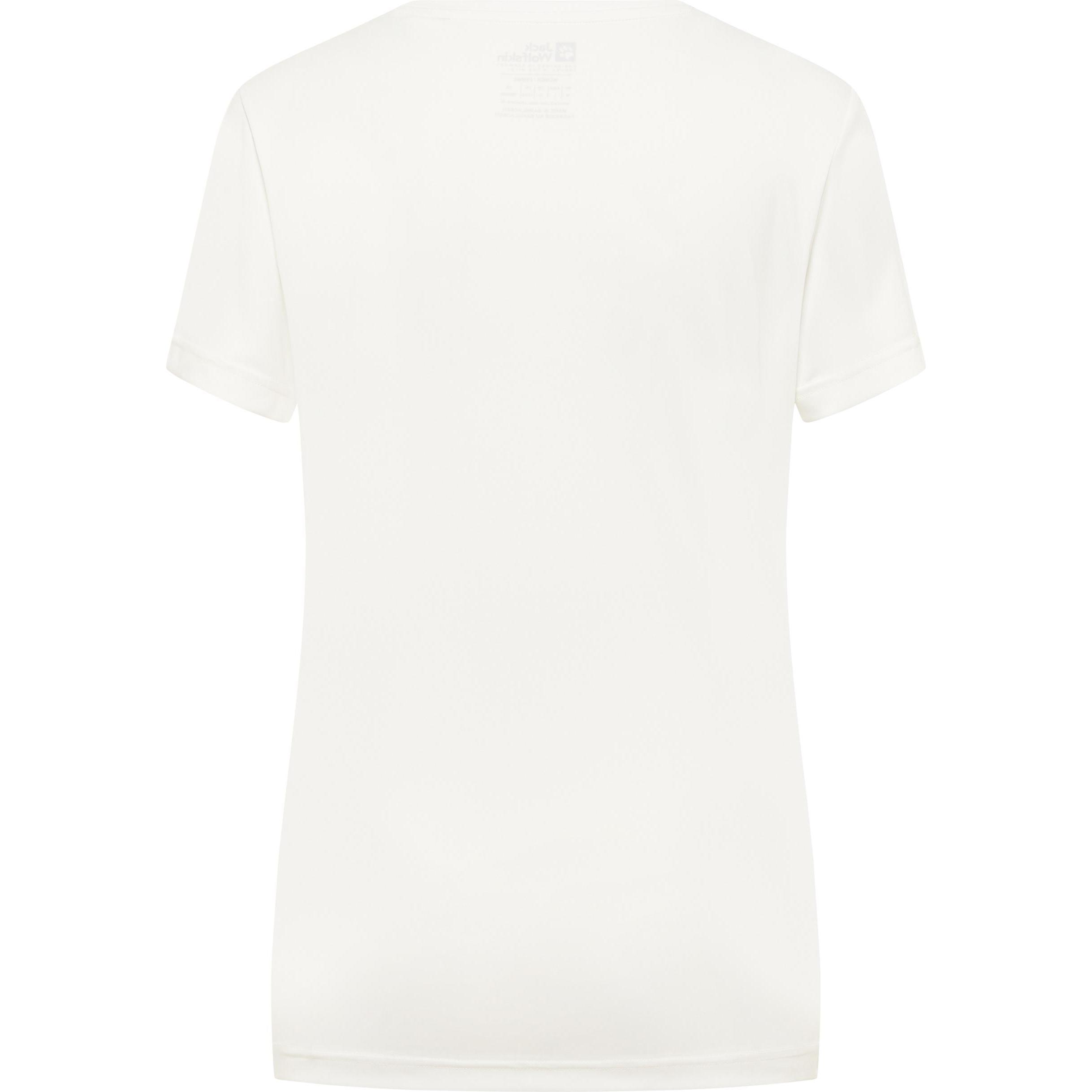 Jack Wolfskin, Damen, Funktionsshirt, Tech T W (XS), Weiss, XS