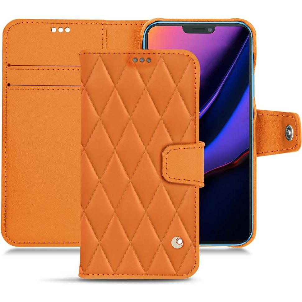 Thumbnail - Noreve Lederschutzhülle Wallet (Apple iPhone 11), Smartphone Hülle, Orange