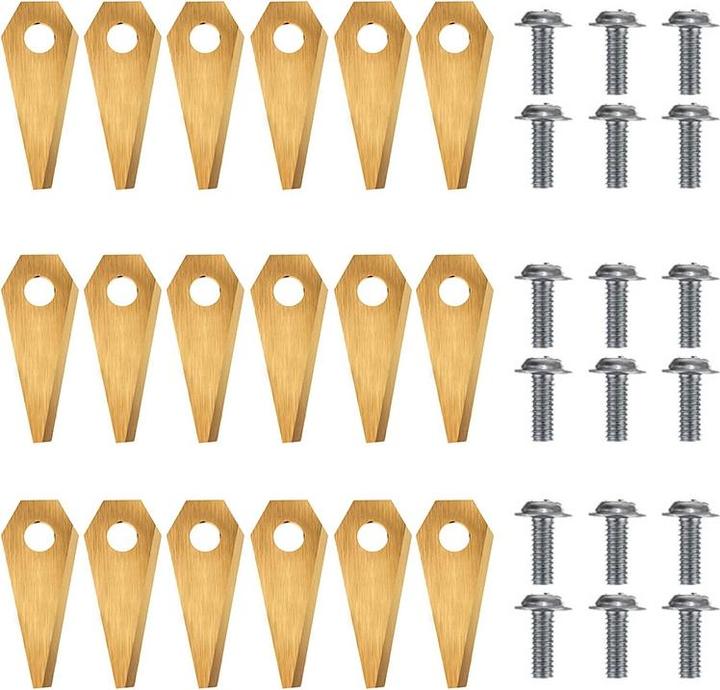 Actual product image Japcell Blade set for Bosch robot lawnmower (Mowing robot, Lawn mower blades + replacement blades garden machinery)