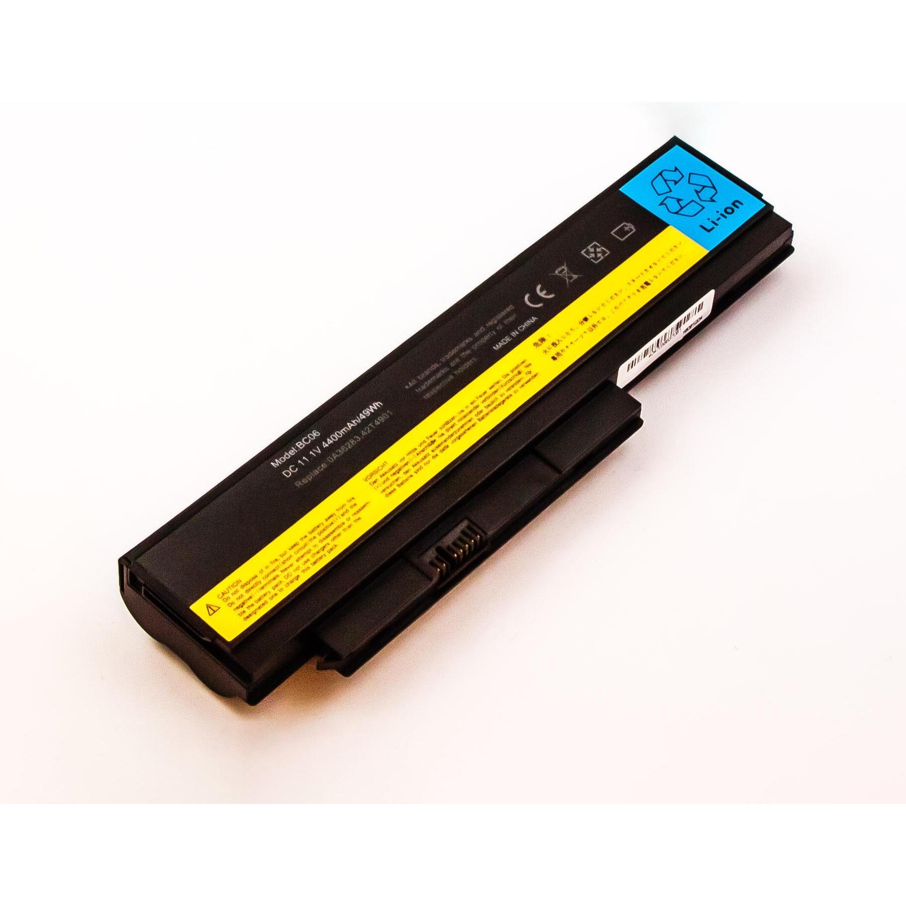 AGI Akku kompatibel mit Lenovo 45N1025 - Akku - 4.400 mAh (4400 mAh), Notebook Akku, Schwarz