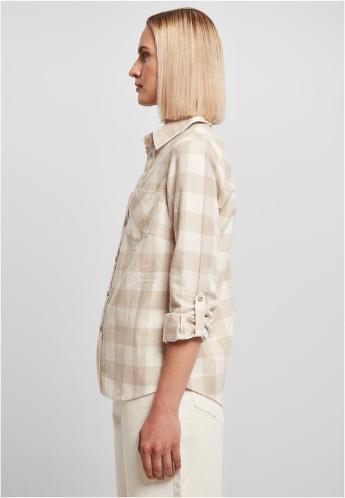 Produktbild Urban Classics Ladies Turnup Checked Flanell Shirt (5XL)