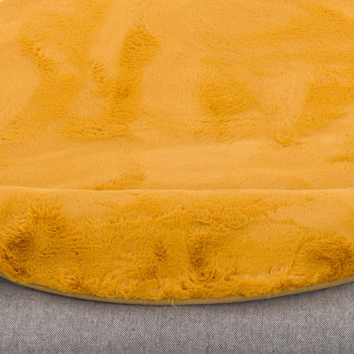 Produktbild Pergamon Luxus Super Soft Fellteppich Plush Rund (80x80 cm)