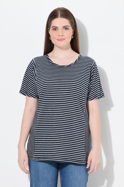 Produktbild Ulla Popken T-Shirt, Streifenmix, Rundhals, Halbarm (46, 48)