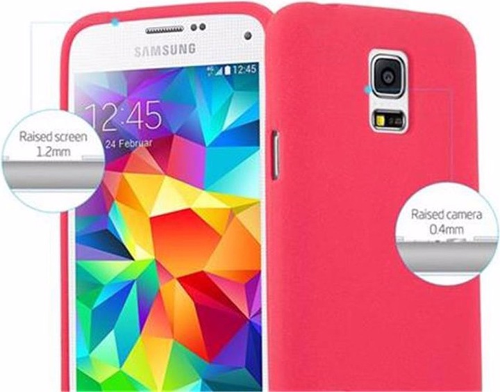Image du produit Cadorabo Couverture TPU givrée (Samsung Galaxy S5 Mini, Samsung Galaxy S5 Mini Duos)