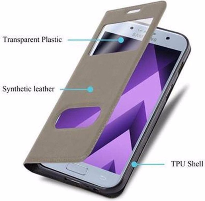 Produktbild Cadorabo Book mit View Doppelfenster Cover (Samsung Galaxy A5 (2017))