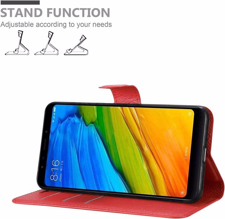 Produktbild Cadorabo Book mit Standfunktion Cover (Xiaomi Redmi Note 5)