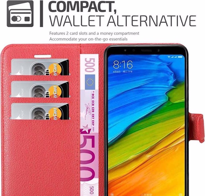 Produktbild Cadorabo Book mit Standfunktion Cover (Xiaomi Redmi Note 5)