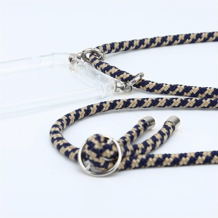 Actual product image Cadorabo TPU Mobile Phone Chain SILVER Cover