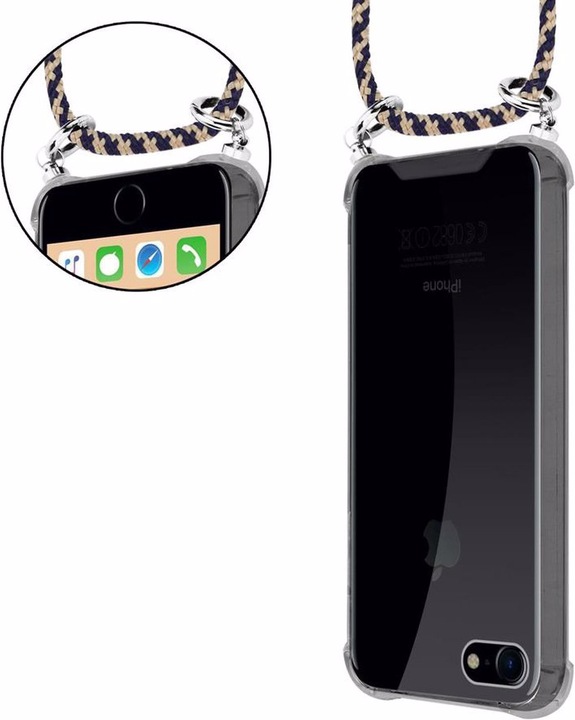 Produktbild Cadorabo TPU Handy Kette SILBER Cover