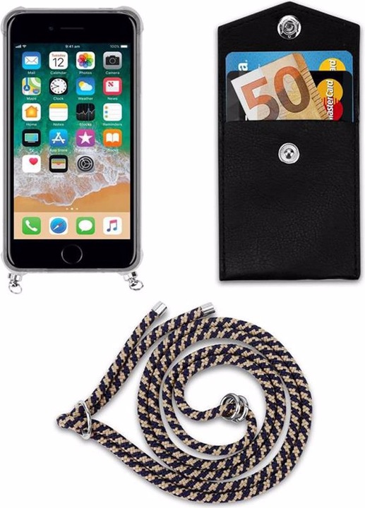 Produktbild Cadorabo TPU Handy Kette SILBER Cover