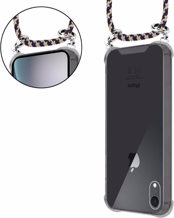 Produktbild Cadorabo TPU Handy Kette SILBER Cover
