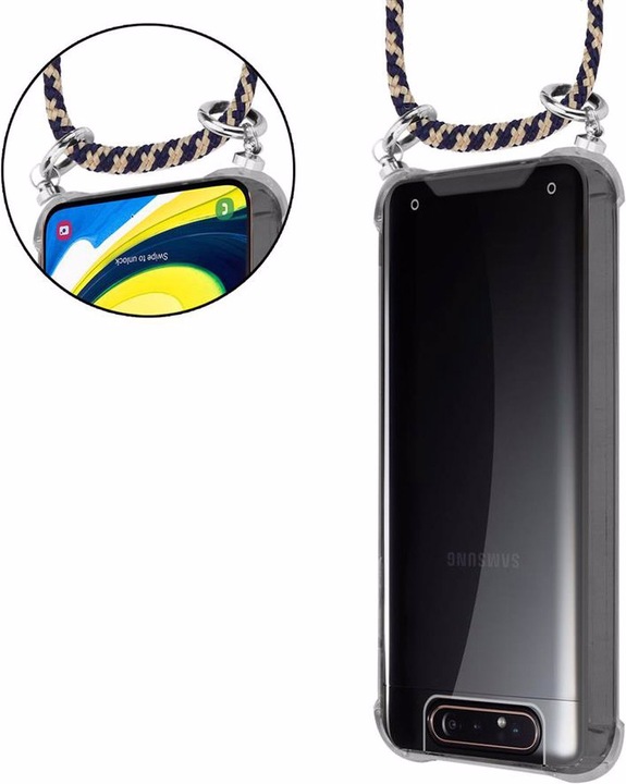 Produktbild Cadorabo TPU Handy Kette SILBER Cover