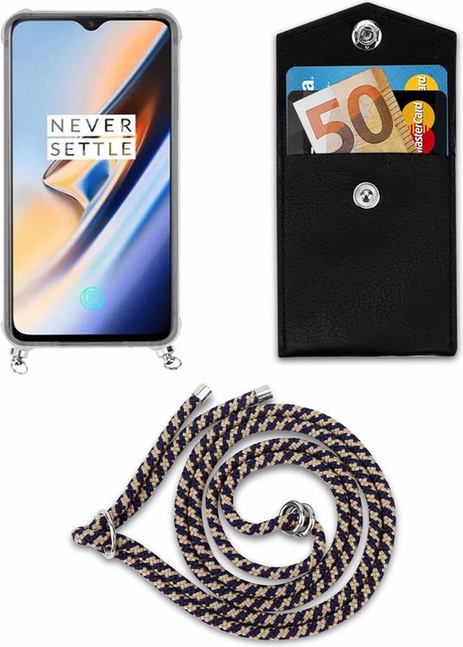 Produktbild Cadorabo TPU Handy Kette SILBER Cover