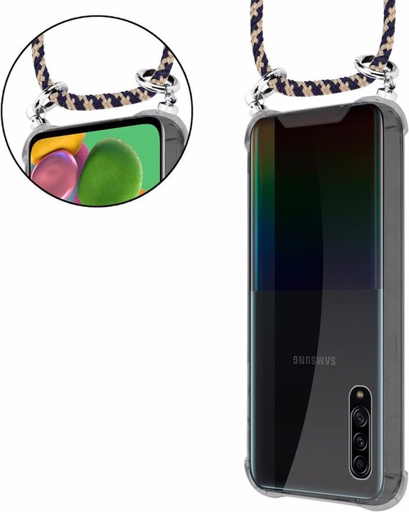 Produktbild Cadorabo TPU Handy Kette SILBER Cover