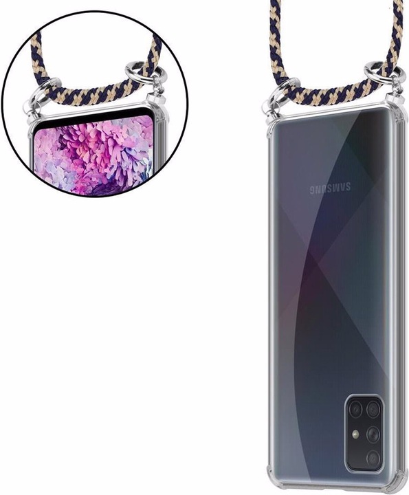 Produktbild Cadorabo TPU Handy Kette SILBER Cover
