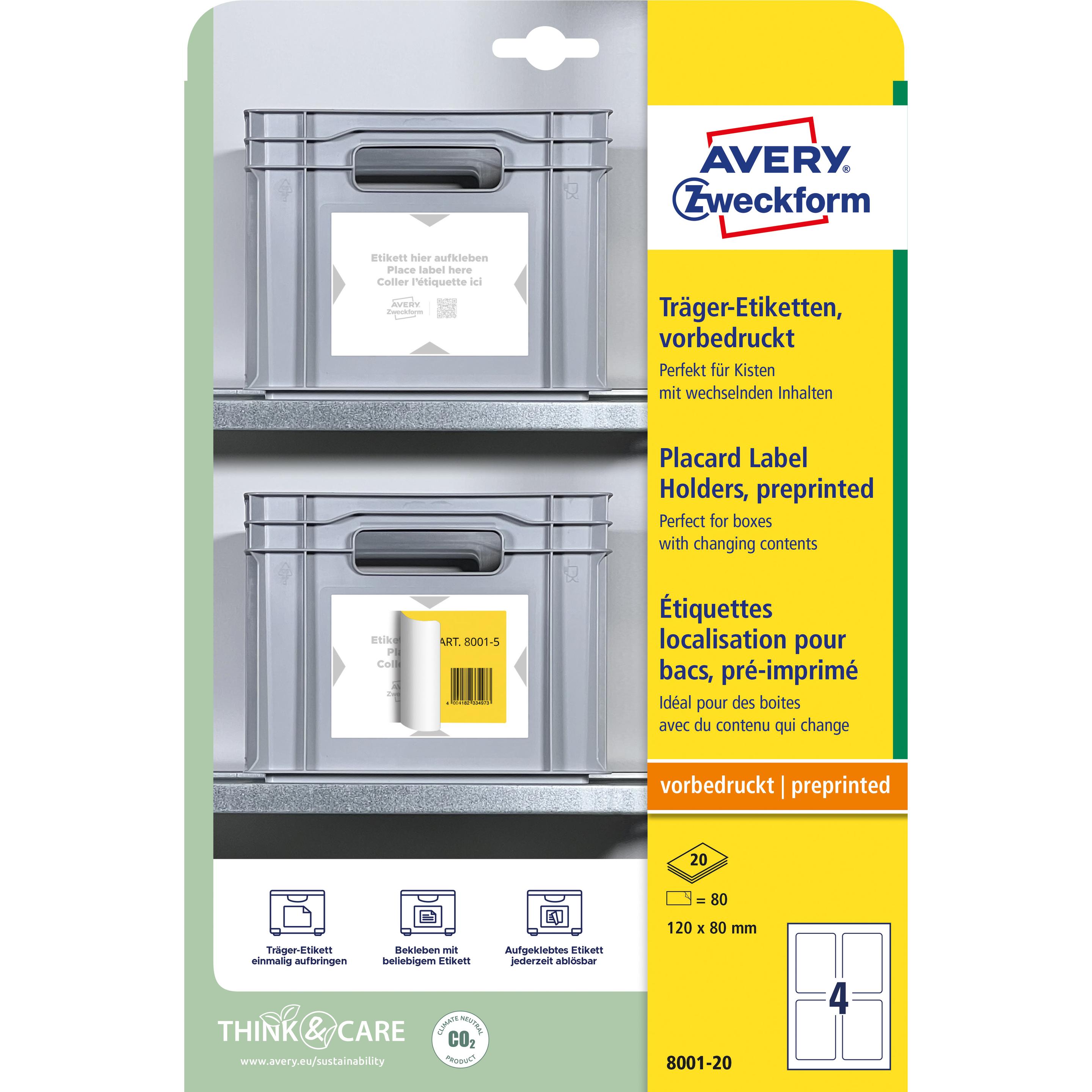 Thumbnail - Avery, Etiketten, Träger-Etiketten