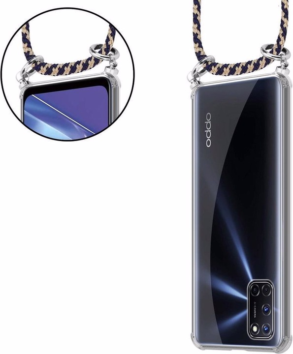 Produktbild Cadorabo TPU Handy Kette SILBER Cover