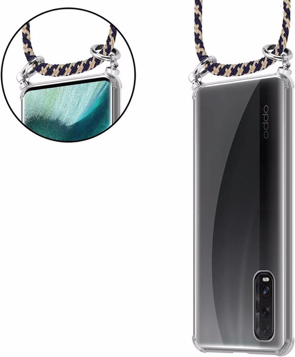 Produktbild Cadorabo TPU Handy Kette SILBER Cover