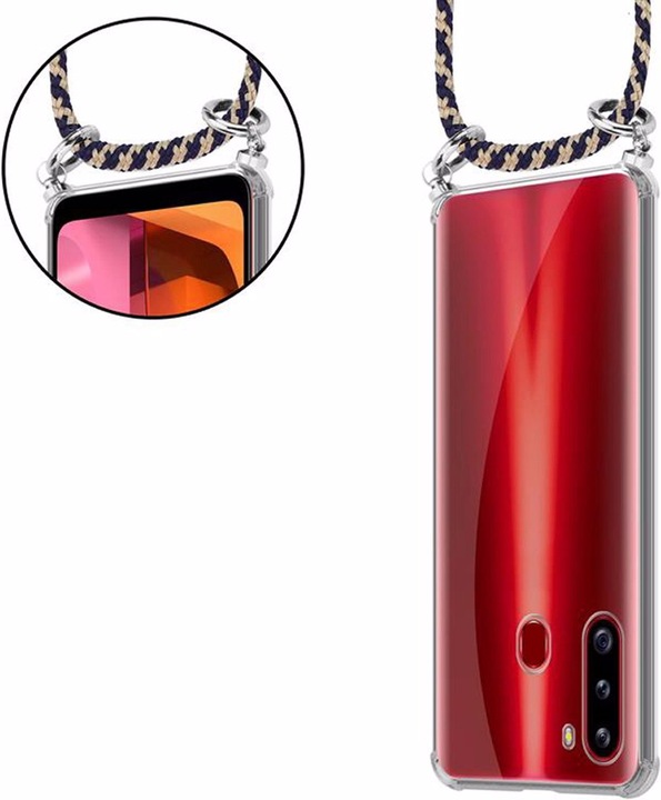 Produktbild Cadorabo TPU Handy Kette SILBER Cover