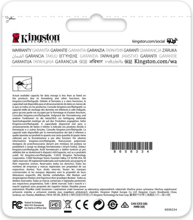 Produktbild Kingston Canvas Select SDXC Card (128 GB, SDXC, U1, UHS-I)