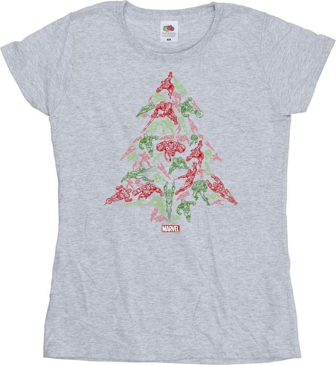 Immagine prodotto Avengers Christmas Tree Maglietta Donna (XXL)