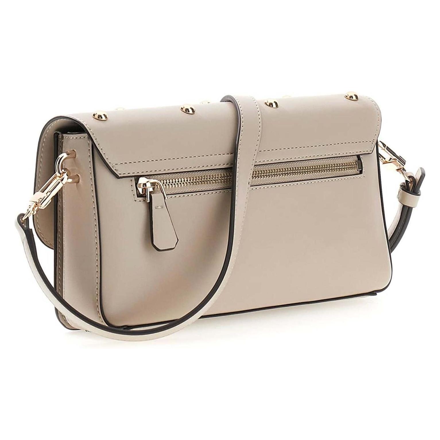 Guess, Damen, Handtasche, Sadie Flap Shoulder Bag, Beige