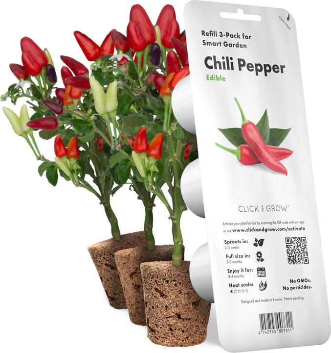 Actual product image Click and Grow Chili (Vegetable seeds)