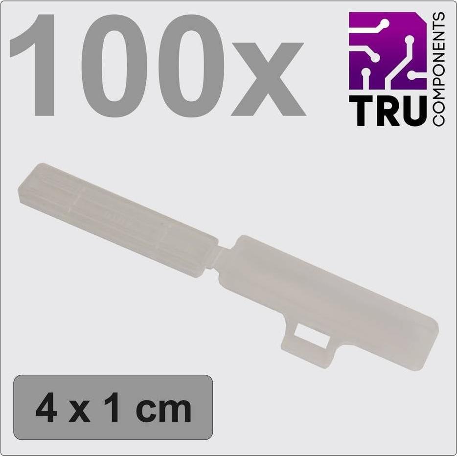 Thumbnail - Tru Components, Kabelverbindung Zubehör, TC-12888600 T24CA082 Zeichenträger Beschriftungsfläche: 9.5 x 41