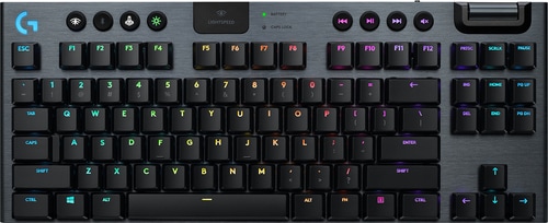 Produktbild Logitech G G915 TKL - GL Tactile, Full-size (100%), Bluetooth, Mechanischer Switch, QZERTY, RGB-L... (Eng. Int., Kabelgebunden)